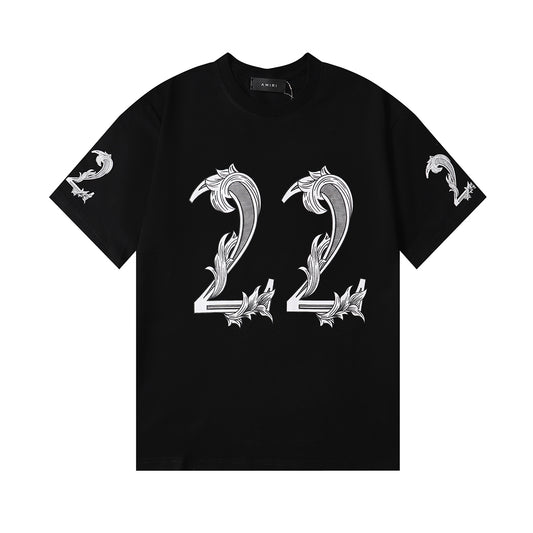 AMIRI Black 22 Graphic T-Shirt