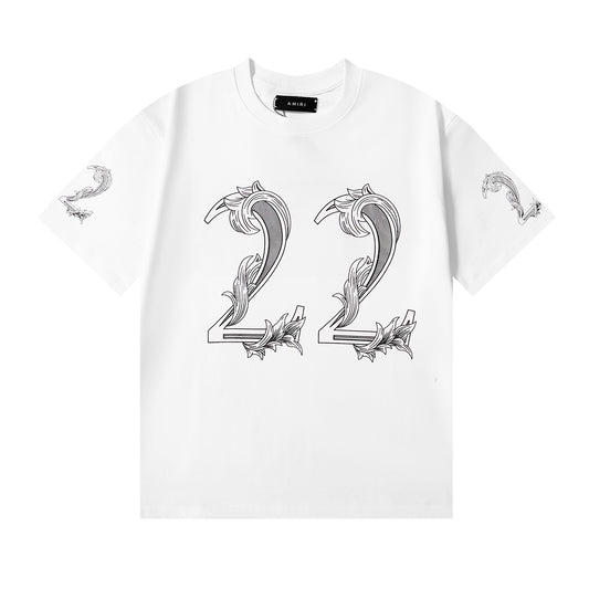 AMIRI White 22 Graphic T-Shirt